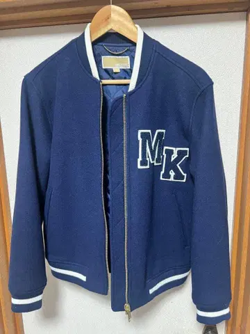 MICHAEL KORS 남성용 xs 네이비 바시티 자켓