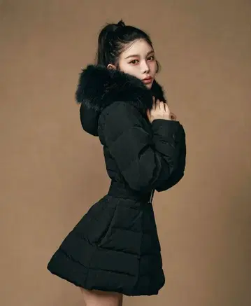 [Darich] 레이디 미디 다운 코트 블랙 M 다리치