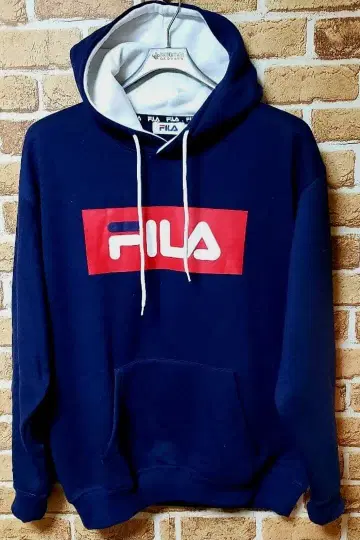 거의 미사용! 맨투맨 후드티 FILA 휠라 LL 사이즈 네이비