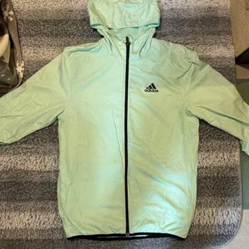 adidas 후드 부착 민트 그린 자켓