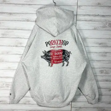 포크찹 후드티 그레이 L