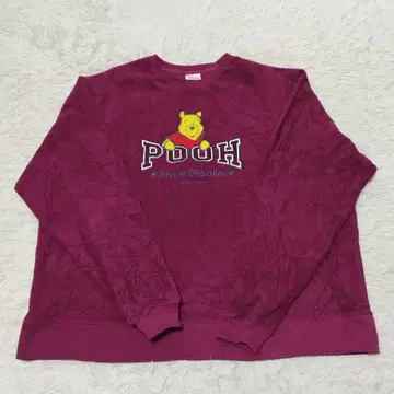 디즈니 트레이닝복 XL 크림슨 POOH 푸