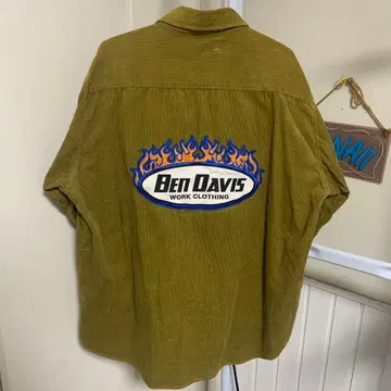 벤 데이비스 XL 워크 셔츠 올리브