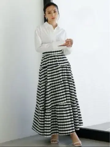 anuans 격자 무늬 캉캉 스커트