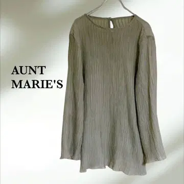 [ 앤트마리스 ] 블라우스 티셔츠 [ F ] 그린 시어 쉬폰 양류