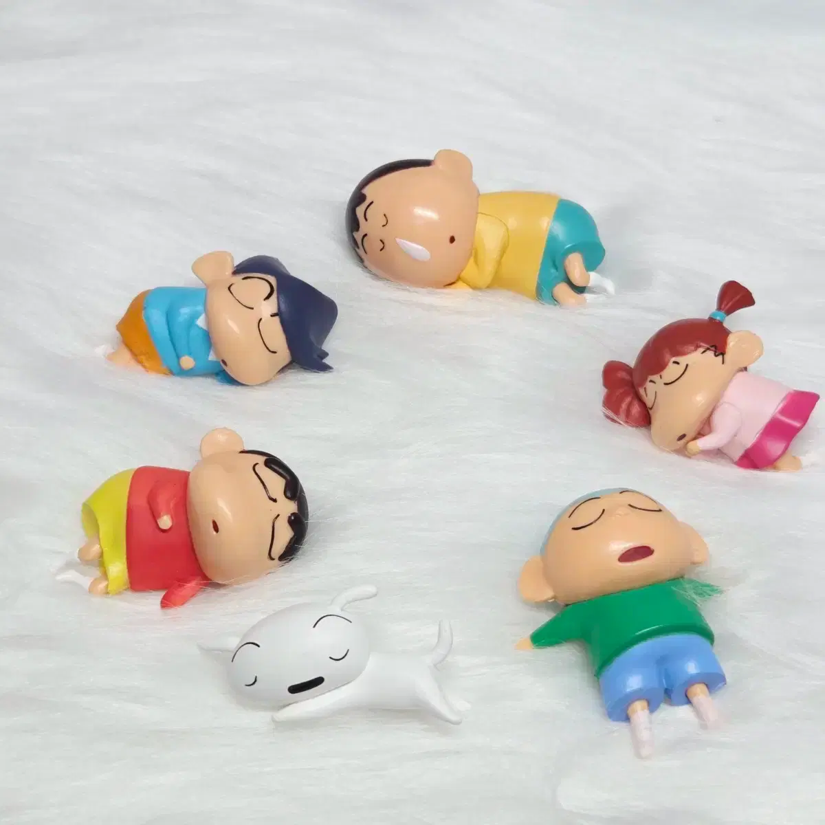 Sleepyhead Shin-chan Kasukabe Defense Force Gacha 6 types full set