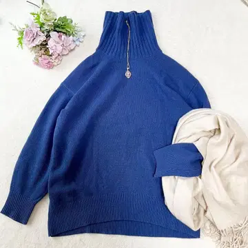 그린 라벨 릴랙싱 울 캐시미어 터틀넥 니트 스웨터