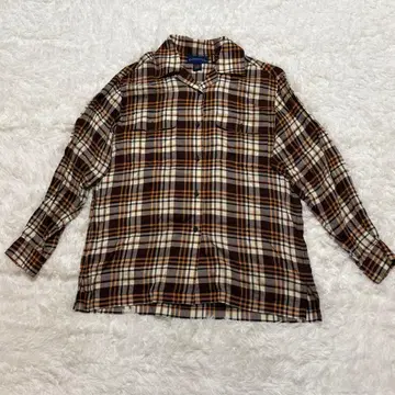 CHARTER CLUB 여성용 긴팔 셔츠 M 체크 레이온