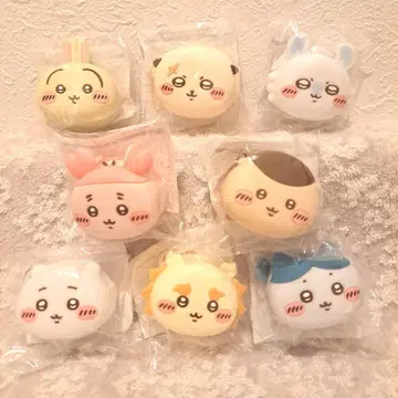 치이카와 (먼작귀) 얼굴 미니 실리콘 파우치 전 종류 8종