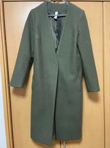 Ager 올리브 그린 롱 코트