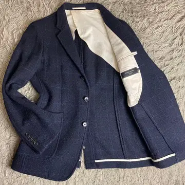 [컨디션 최상!] 빔즈 해리스 트위드 테일러드 체크 울 자켓