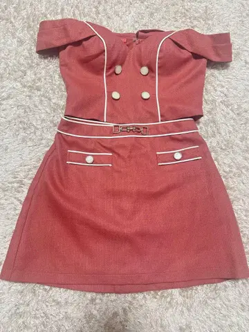 Princess by AngelR 빨간색 오프숄더 드레스 M