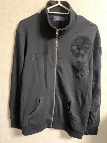 HYDROGEN 스컬 프린트 점퍼 L 블랙