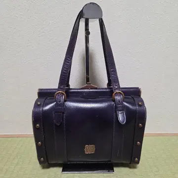 단종 ANNA SUI 핸드백 가마구치 닥터스 백 퍼플