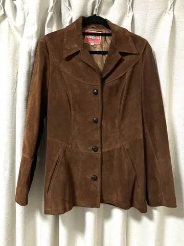 70s 빈티지 Ms. Pioneer 천연 가죽 스웨이드 자켓!