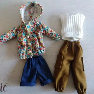 리카짱 핸드메이드 의류 (자켓 리버티 코듀로이 원단) 4세트