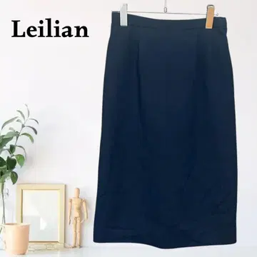 zB950 [M] Leilian 슬릿 하이웨스트 울 스커트