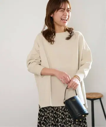 23년 저널 스탠다드 리룸 오버 사이즈 맨투맨 내추럴