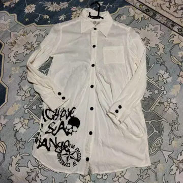 GHOST OF HARLEM 스컬 프린트 긴팔 셔츠