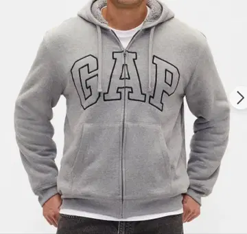 새상품 택 포함 GAP 보아 안감 후드티 S 그레이 gap
