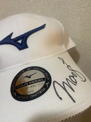 미즈노 투어 모델 캡 사인 포함 사이고 마오
