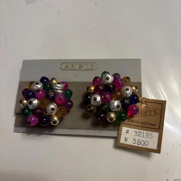 ABISTE 비즈 귀걸이 멀티 컬러 아비스테 비즈 귀걸이 미사용