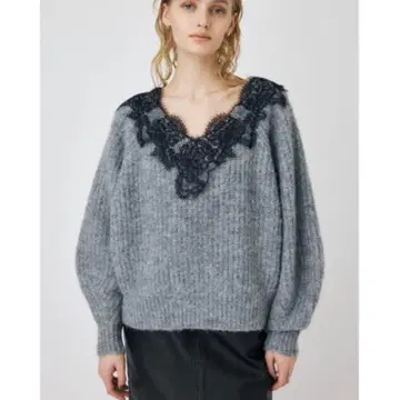 마우지 레이스 니트 새상품급