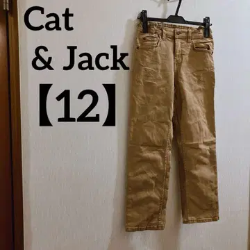 Cat & Jack [ 12 ] 스트레이트 팬츠 베이지 심플 무지