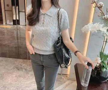 citynwoman 케이블 컬러 넥 니트 p515401