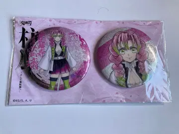 귀멸의 칼날 주합 회의 칸로지 미츠리 키 비주얼 글리터 캔뱃지 세트