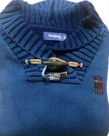 Deaigual 남성용 XL 사이즈 스웨터 네이비 인디고 블루