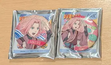 AGF 한정판 NARUTO 돌풍전 글리터 캔뱃지 사쿠라