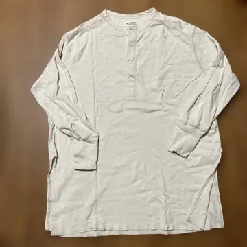 BEAMS BOY 긴팔 헨리넥 셔츠 아이보리
