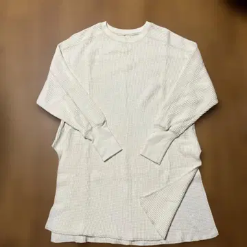 BEAMS BOY 화이트 써멀 긴팔 티셔츠