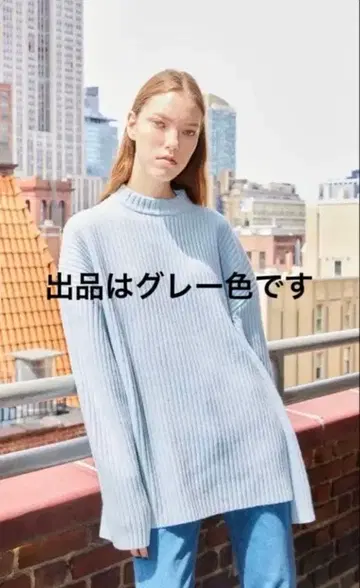 새상품급 시시쿠이 the shishikui 모모치하루 빅 니트 그레이