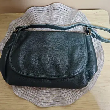 천연 가죽 숄더백