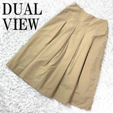 DUAL VIEW 듀얼뷰 플레어 스커트 베이지 38 B842