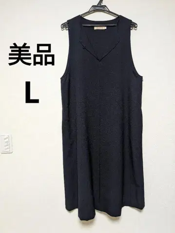 새상품급 크로커다일 네이비 오버롤 스커트 원피스 L