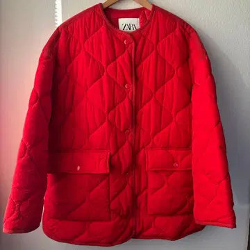 ZARA 오버 사이즈 퀼팅 퍼프 자켓