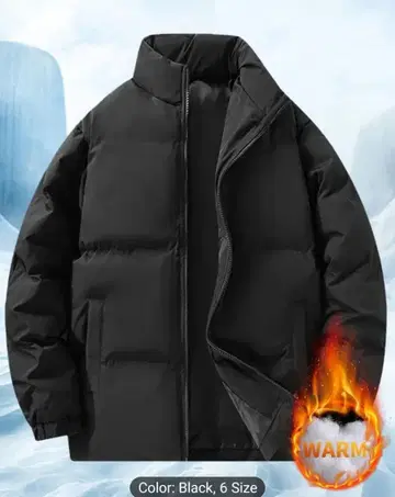 블랙 다운 자켓 6 사이즈