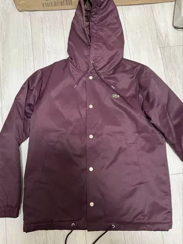 라코스테 점퍼 와인 레드