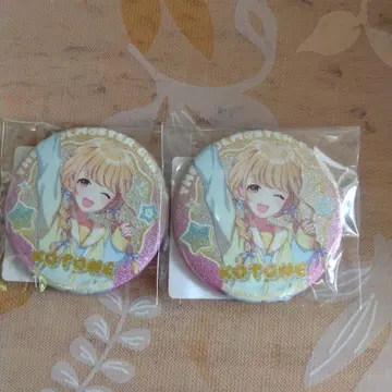 학원 아이돌 마스터 DMM 스크래치 후지타 코토네 E상 캔뱃지 x 2
