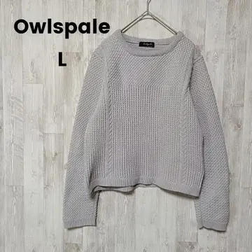 Owlspale 올즈페일 케이블 짜임 니트 긴팔 루즈핏 F