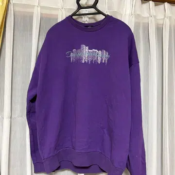 genzai 보라색 그래픽 트레이닝복