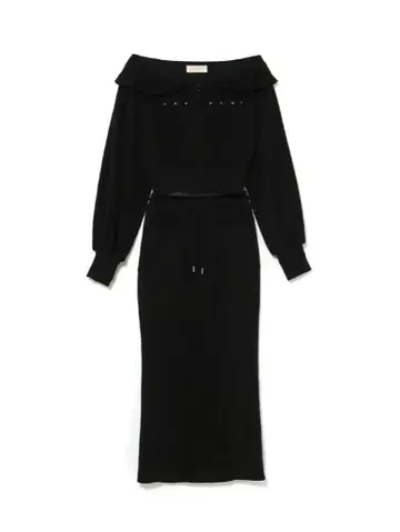 Aletta offshoulder set up black