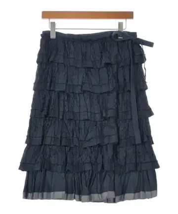 트리코트 꼼데가르송 롱 맥시 길이 스커트 여성용