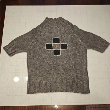 PICONE 피코네 그레이 하이넥 스웨터 반팔 38(M 상당)