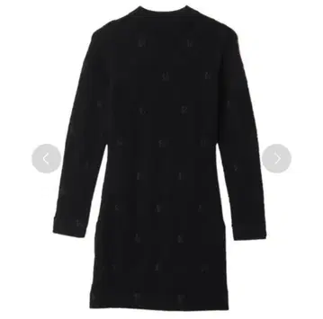 eimy istoire ES 로고 자수 아가일 니트 원피스 블랙