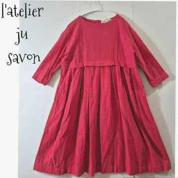 l'atelier du savon 울&린넨 A라인 원피스 F
