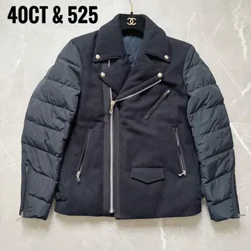 40CT&525 이소재 도킹 다운 슬리브 울 자켓 라이더스